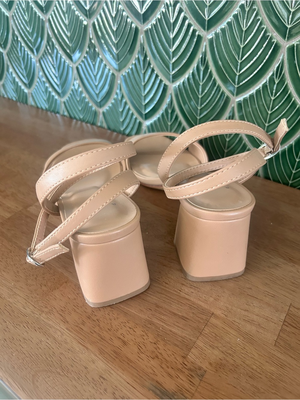 a new day Nude Block Heel Sandals with Ankle Strap - Picture 2 of 4